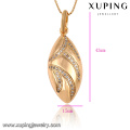 32670 Xuping new arrival top grau chique oval pingente em forma de ouro artificial de jóias por atacado